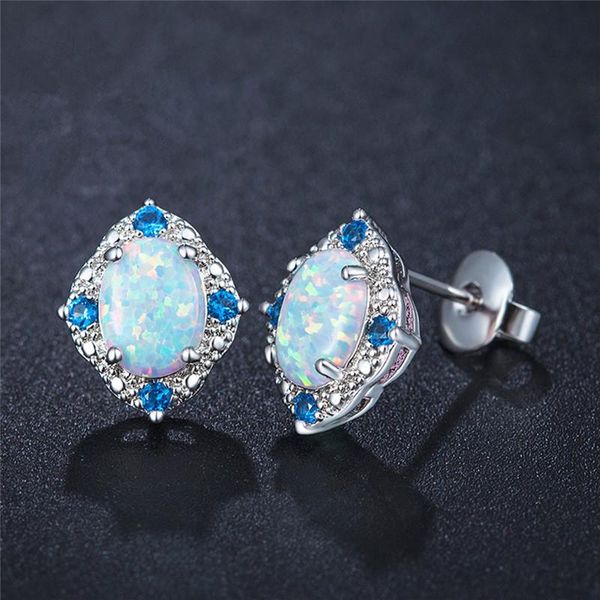 silver stud earrings for women cute rhinestone created oval white blue fire opal fine jewelry, Golden;silver
silver stud earrings for women cute rhinestone created oval white blue fire opal fine jewelry, Golden;silver