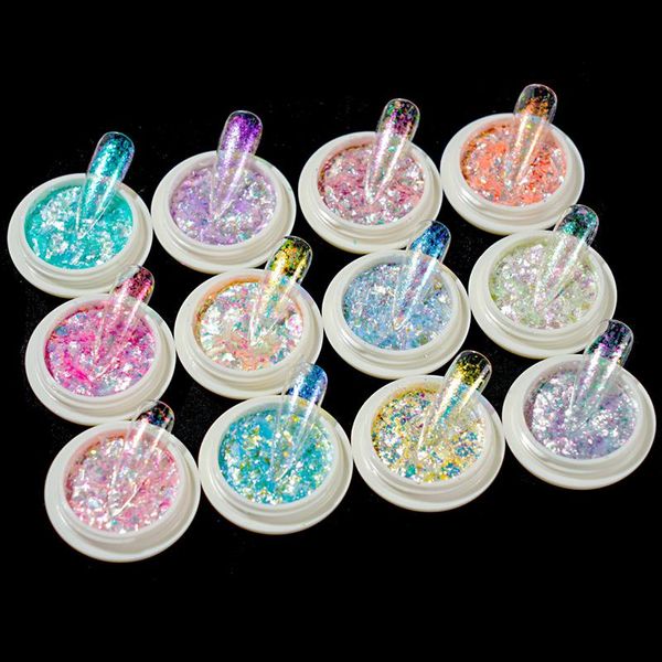 nail glitter 1set shiny mermaid opal powder aurora flakes design manicure mirror neon pigment sequins &*&, Silver;gold
nail glitter 1set shiny mermaid opal powder aurora flakes design manicure mirror neon pigment sequins &*&, Silver;gold