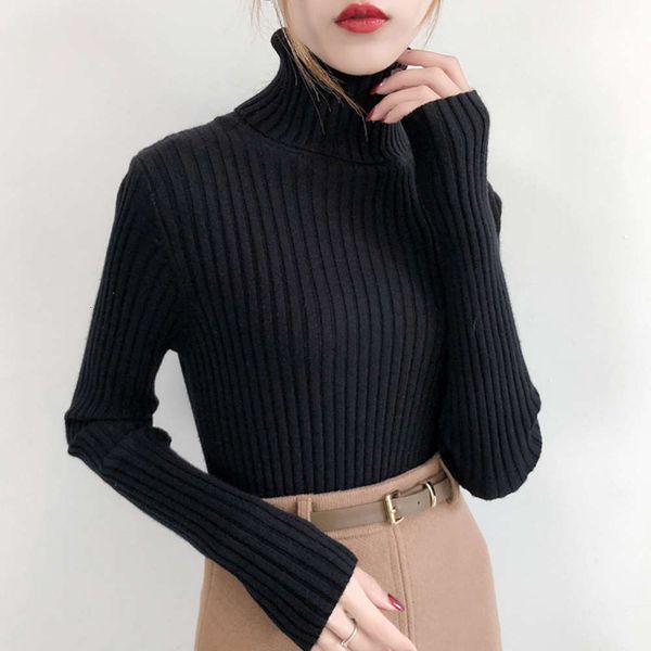 women's sweaters tees sweater high necked bottomed shirt with autumn and winter wear of 34ll 3w55, White;black
women's sweaters tees sweater high necked bottomed shirt with autumn and winter wear of 34ll 3w55, White;black