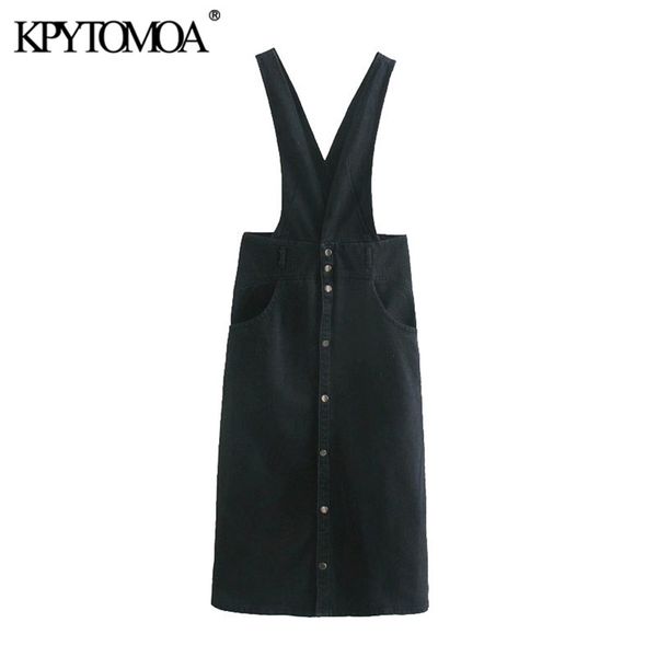 women fashion button-up denim suspender midi dress backless side pockets straps female dresses mujer 210420, Black;gray
women fashion button-up denim suspender midi dress backless side pockets straps female dresses mujer 210420, Black;gray