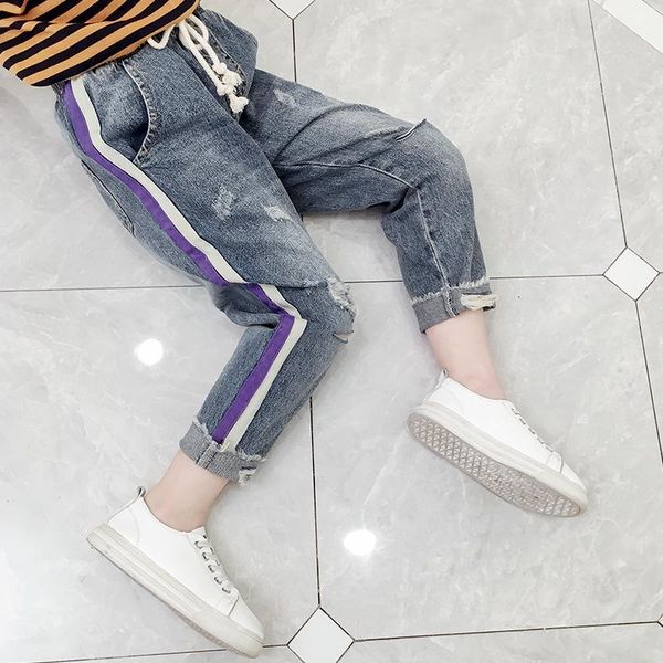 jeans toddler kids spring autumn children girl drawstring broken hole denim pants clothes for girls 3 4 5 6 7 8 9 10 12 14 years, Blue
jeans toddler kids spring autumn children girl drawstring broken hole denim pants clothes for girls 3 4 5 6 7 8 9 10 12 14 years, Blue