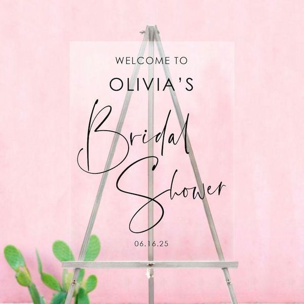party decoration acrylic bridal shower welcome sign, wedding to our minimal, modern
party decoration acrylic bridal shower welcome sign, wedding to our minimal, modern