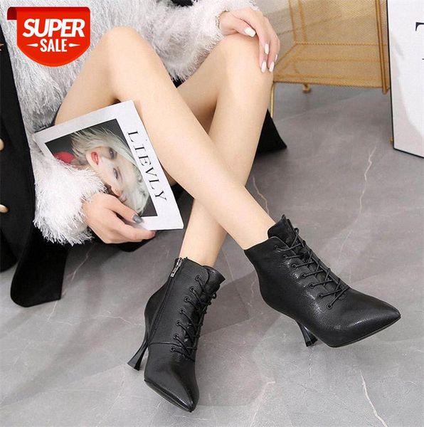 the first layer of cowhide plus velvet warm leather fashion boots, pointed toe low-tube women's heightened black high-heeled boots #5c1
the first layer of cowhide plus velvet warm leather fashion boots, pointed toe low-tube women's heightened black high-heeled boots #5c1