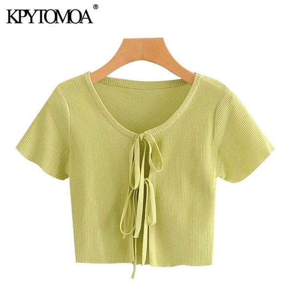 women chic fashion lace-up cropped knitted cardigan sweater vintage v neck short sleeve female outerwear 210420, White;black
women chic fashion lace-up cropped knitted cardigan sweater vintage v neck short sleeve female outerwear 210420, White;black