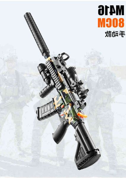 9825electric continuous firing soft bullet gun m416 shooter self-contained simulation little boy children's chicken eating toy set equi
9825electric continuous firing soft bullet gun m416 shooter self-contained simulation little boy children's chicken eating toy set equi