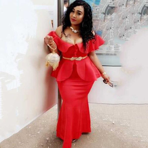 20212021 new african red elegant women ruffle long dress off shoulder bodycon dresses celebrate party ladies clothes
20212021 new african red elegant women ruffle long dress off shoulder bodycon dresses celebrate party ladies clothes