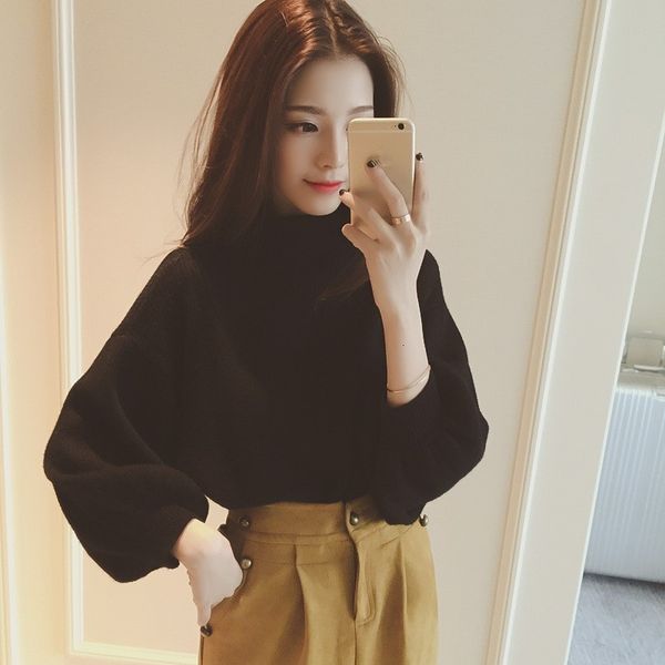 dresses korean lanternlong sleeve women sweaters solid fashion casual loose pullovers half turtleneck ladies knitted sweater, Black;gray
dresses korean lanternlong sleeve women sweaters solid fashion casual loose pullovers half turtleneck ladies knitted sweater, Black;gray