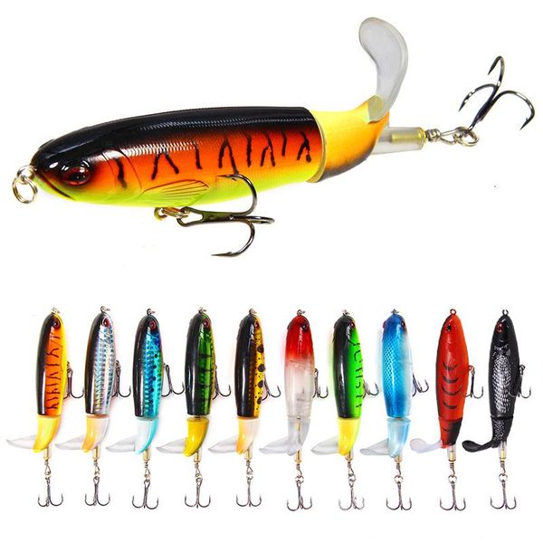 10/11cm 11/13g propeller tractor bait floating pencil simulation hard castingbait fishing equipment hooks
10/11cm 11/13g propeller tractor bait floating pencil simulation hard castingbait fishing equipment hooks