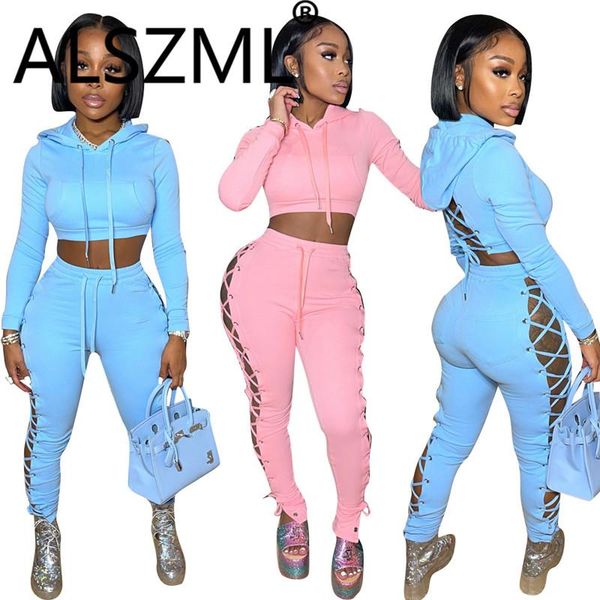 women's two piece pants women lace up sweatsuit fall autumn full sleeve solid 2 pieces crop and long pant suits, White
women's two piece pants women lace up sweatsuit fall autumn full sleeve solid 2 pieces crop and long pant suits, White