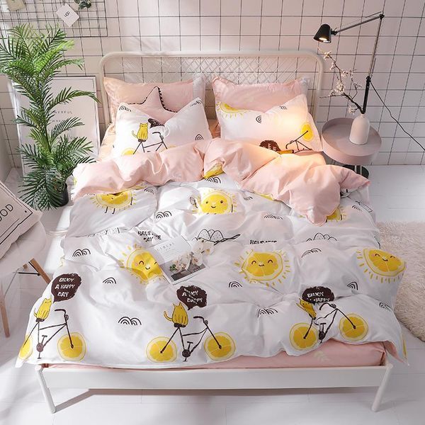 bedding sets home textile kid girl bedlinen king twin set sun smiling duvet cover pillowcase flat sheet 3-4pcs bedclothes
bedding sets home textile kid girl bedlinen king twin set sun smiling duvet cover pillowcase flat sheet 3-4pcs bedclothes