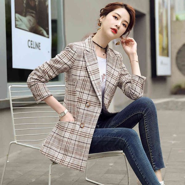 suit suit female fashion double breasted vintage blazer jacket full pink khaki plaid casual outerwear chic winter, White;black
suit suit female fashion double breasted vintage blazer jacket full pink khaki plaid casual outerwear chic winter, White;black