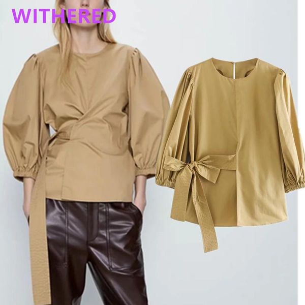 women's blouses & shirts withered england high street vintage sashes bow solid blouse women blusas mujer de moda 2021 kimono shirt wome, White
women's blouses & shirts withered england high street vintage sashes bow solid blouse women blusas mujer de moda 2021 kimono shirt wome, White