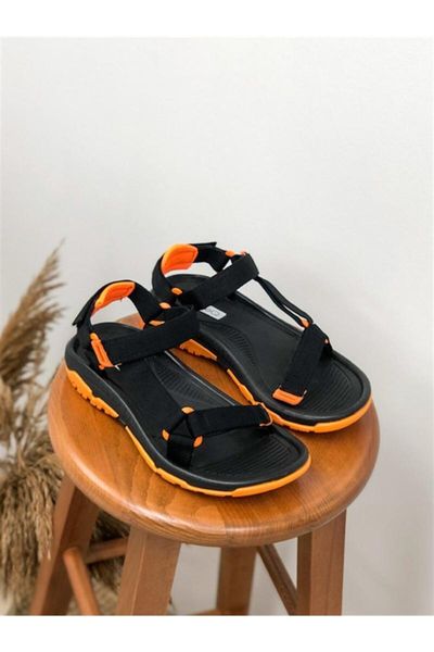 sandals clyde black flat bottom female
