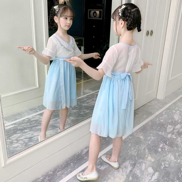 dress girls chiffon summer child retro chinese style small student princess dresses 2 kids party dresses 11 girls casual dresses, Red;yellow
dress girls chiffon summer child retro chinese style small student princess dresses 2 kids party dresses 11 girls casual dresses, Red;yellow