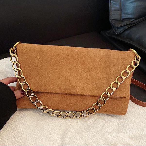 evening bags vintage flap shoulder bag pure color suede crossbody for women casual chain lady tote messenger luxury designer handbag
evening bags vintage flap shoulder bag pure color suede crossbody for women casual chain lady tote messenger luxury designer handbag