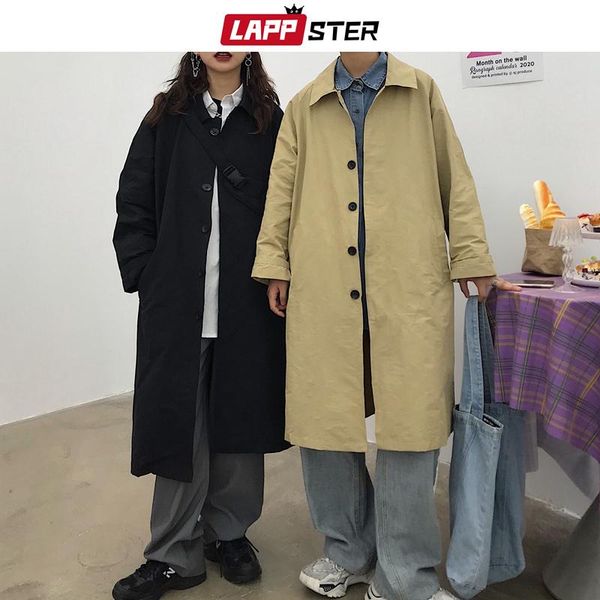 men's trench coats lappster men japanese streetwear baggy windbreaker jackets 2021 mens harajuku y2k kpop coat male winter long jacket, Tan;black
men's trench coats lappster men japanese streetwear baggy windbreaker jackets 2021 mens harajuku y2k kpop coat male winter long jacket, Tan;black