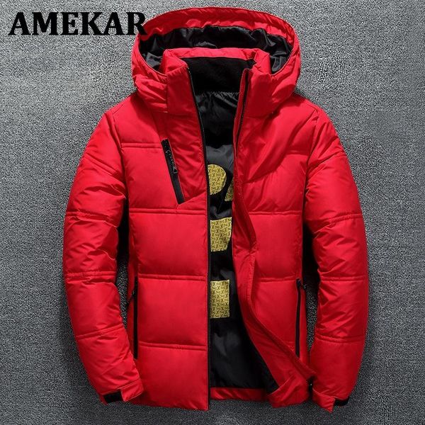 men's down & parkas winter warm men jacket coat casual autumn stand collar puffer thick hat white duck parka male with hood, Black
men's down & parkas winter warm men jacket coat casual autumn stand collar puffer thick hat white duck parka male with hood, Black
