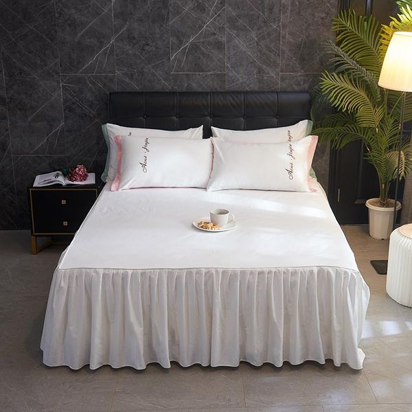 sheets & sets 100% cotton bed skirt simple color nordic bedspread cover double bedding 150 sheet
sheets & sets 100% cotton bed skirt simple color nordic bedspread cover double bedding 150 sheet