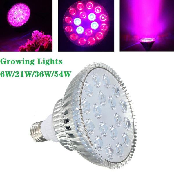 led grow light bulb e27 6w/21w/36w/54w ac85-265v growing lamp for flower plant hydroponics system aquarium lighting lights
led grow light bulb e27 6w/21w/36w/54w ac85-265v growing lamp for flower plant hydroponics system aquarium lighting lights