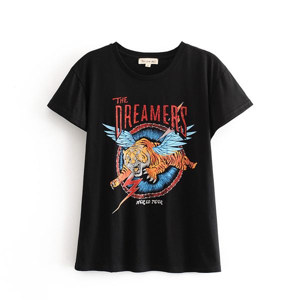 women's t-shirt women winged tiger printed cotton t shirts black tee shirt summer bohemian beach tees short sleeve holiday se, White
women's t-shirt women winged tiger printed cotton t shirts black tee shirt summer bohemian beach tees short sleeve holiday se, White