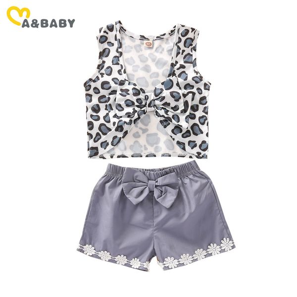 0-3y summer born infant baby kid girls leopard clothing bow vest lace shorts clothes set outfits 210515, White
0-3y summer born infant baby kid girls leopard clothing bow vest lace shorts clothes set outfits 210515, White
