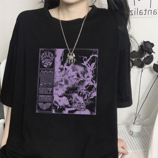 punk gothic casual loose cotton womens t shirts hip hop letter wolf print summer harajuku korean streetwear vintage women shirt, White
punk gothic casual loose cotton womens t shirts hip hop letter wolf print summer harajuku korean streetwear vintage women shirt, White