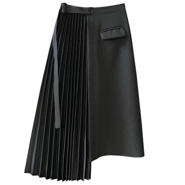 skirts spring autumn chic design irregularly stitched a-line pleated skirt hhigh waist loose fashion office lady texture boutique, Black
skirts spring autumn chic design irregularly stitched a-line pleated skirt hhigh waist loose fashion office lady texture boutique, Black