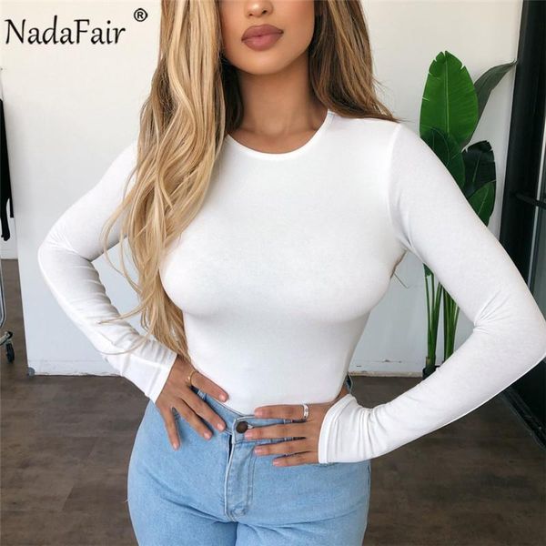 women's jumpsuits & rompers nadafair solid long sleeve bodysuit women skinny bodys autumn winter basic o neck slim white black, Black;white
women's jumpsuits & rompers nadafair solid long sleeve bodysuit women skinny bodys autumn winter basic o neck slim white black, Black;white