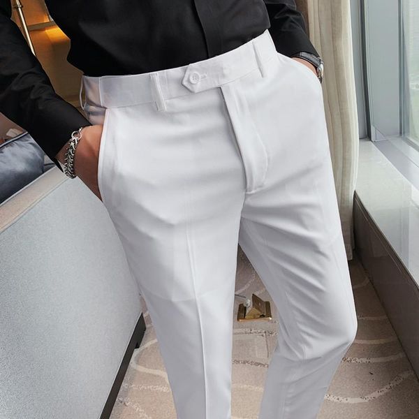 men's suits & blazers men dress pants autumn korean slim fit casual office trousers ankle length business formal wear pantalon, White;black
men's suits & blazers men dress pants autumn korean slim fit casual office trousers ankle length business formal wear pantalon, White;black