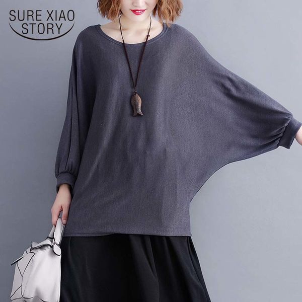 korean long plus size shirts off the shoulder for women solid o-neck batwing sleeve 3141 50 210415, White
korean long plus size shirts off the shoulder for women solid o-neck batwing sleeve 3141 50 210415, White