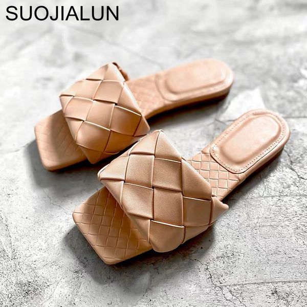suojialun 2020 new brand slippers weave leather women sandal open toe flat casual slides summer outdoor beach hws323 female flip flops, Black
suojialun 2020 new brand slippers weave leather women sandal open toe flat casual slides summer outdoor beach hws323 female flip flops, Black