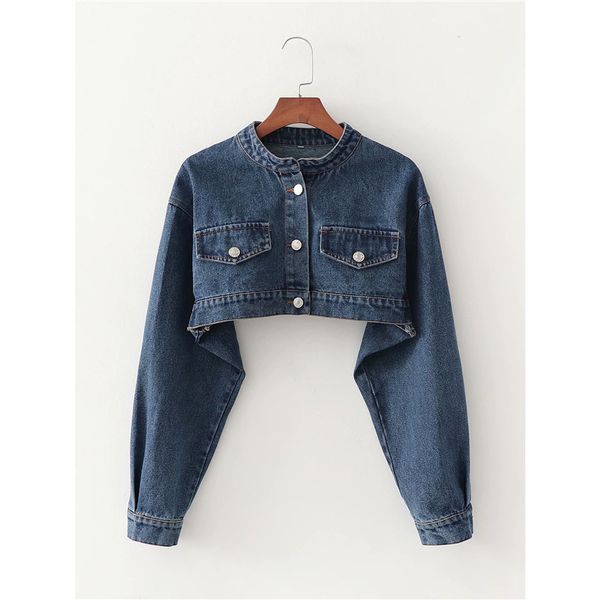 evfer autumn streetwear women blue denim short jackets female fashion long sleeve single breasted cotton outwear jacket 210421, Black;brown
evfer autumn streetwear women blue denim short jackets female fashion long sleeve single breasted cotton outwear jacket 210421, Black;brown