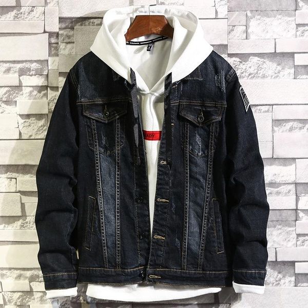 men's jacket fashion letter embroidery decoration slim denim coat european and american style long-sleeved streetwear jackets, Black;brown
men's jacket fashion letter embroidery decoration slim denim coat european and american style long-sleeved streetwear jackets, Black;brown