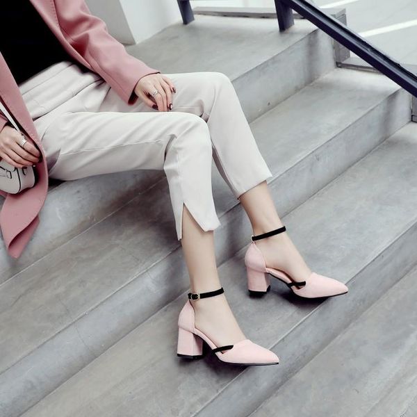 dress shoes big size ladies high heels women woman pumps blue patchwork rough-heeled single, Black 
dress shoes big size ladies high heels women woman pumps blue patchwork rough-heeled single, Black