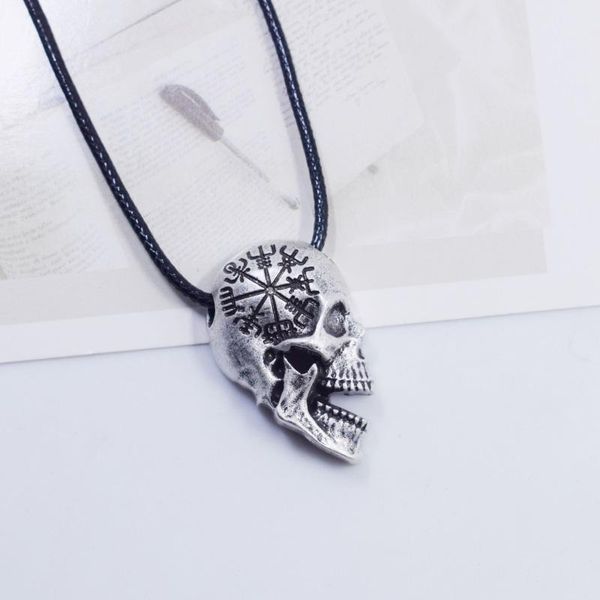pendant necklaces 12pcs personality men's skeleton viking compass skull necklace punk halloween jewelry, Silver
pendant necklaces 12pcs personality men's skeleton viking compass skull necklace punk halloween jewelry, Silver