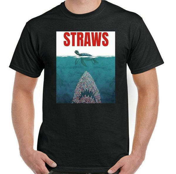 JAWS ENVIRONMENTAL T-SHIRT Mens Straw Pollution Environment Ocean Climate Change, White;black
JAWS ENVIRONMENTAL T-SHIRT Mens Straw Pollution Environment Ocean Climate Change, White;black