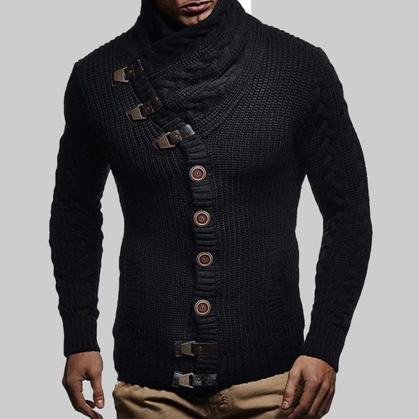 men's sweaters 2021 autumn winter men sweater knitting turtleneck buttons fashion design solid color long sleeve single breasted black, White;black
men's sweaters 2021 autumn winter men sweater knitting turtleneck buttons fashion design solid color long sleeve single breasted black, White;black