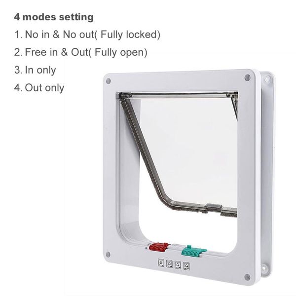 dog cat flap door with 4 way lock security for cats kitten abs plastic small gate dogs pet chip carriers,crates & houses
dog cat flap door with 4 way lock security for cats kitten abs plastic small gate dogs pet chip carriers,crates & houses