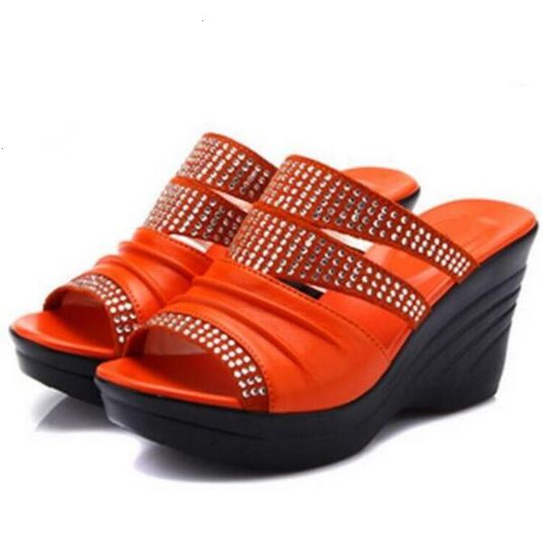 sandals promotion cowhide rhinestones shoes women leather slippers comfort high heels wedges summer fashion sa tjy1, Black
sandals promotion cowhide rhinestones shoes women leather slippers comfort high heels wedges summer fashion sa tjy1, Black