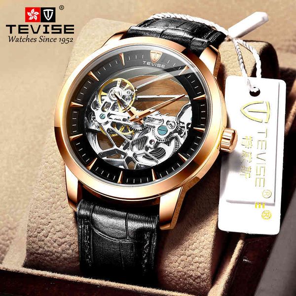 tevis automatic mechanical men clock original leather hollow design male clocks luxury mark polar, Slivery;brown
tevis automatic mechanical men clock original leather hollow design male clocks luxury mark polar, Slivery;brown