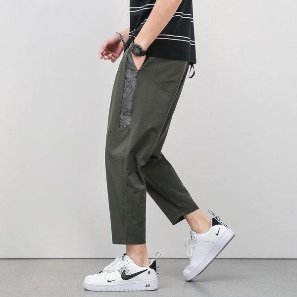 men's pants sports 2021 men summer thin quick drying casual bodyguard fitness ice silk air conditioning binding feet, Black
men's pants sports 2021 men summer thin quick drying casual bodyguard fitness ice silk air conditioning binding feet, Black