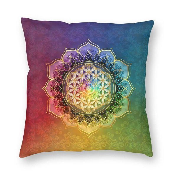 cushion/decorative pillow rainbow flower of life with lotus case home decor geometry mandala cushion cover throw for sofa double-sided
cushion/decorative pillow rainbow flower of life with lotus case home decor geometry mandala cushion cover throw for sofa double-sided