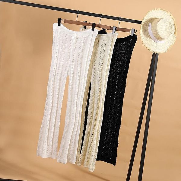 explosive spring european and american ladies pure color knitted casual beach hollow sunscreen trousers women's pants & capris, Black;white
explosive spring european and american ladies pure color knitted casual beach hollow sunscreen trousers women's pants & capris, Black;white