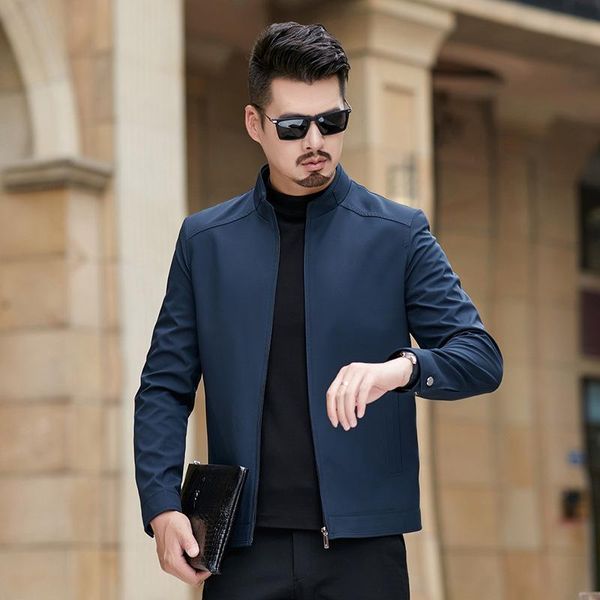 men's jackets loose-fitting jacket autumn and spring middle-age collar korean version casual dad dress, Black;brown
men's jackets loose-fitting jacket autumn and spring middle-age collar korean version casual dad dress, Black;brown