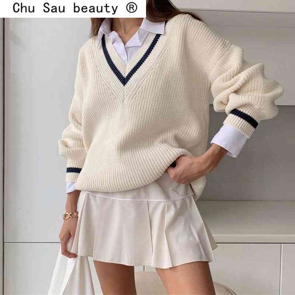 fashion spring autumn v neck white casual sweater women preppy style korean long sleeve jumpers female pullovers 210508, White;black
fashion spring autumn v neck white casual sweater women preppy style korean long sleeve jumpers female pullovers 210508, White;black