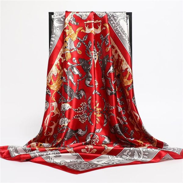 scarves 90cm satin silk square scarf women hijab design headband floral print ladies bag wrap shawl neckerchief bandana foulard 2021, Blue;gray
scarves 90cm satin silk square scarf women hijab design headband floral print ladies bag wrap shawl neckerchief bandana foulard 2021, Blue;gray