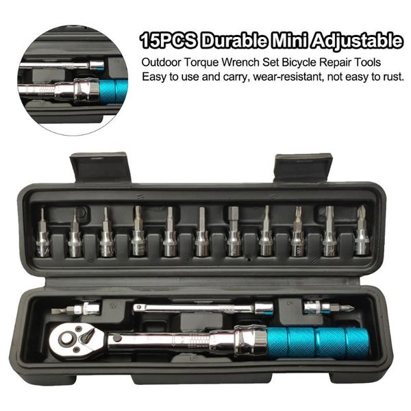 hand tools 15pcs manual spanner cycling torque wrench set allen key outdoor durable steel portable mini adjustable bicycle repair
hand tools 15pcs manual spanner cycling torque wrench set allen key outdoor durable steel portable mini adjustable bicycle repair