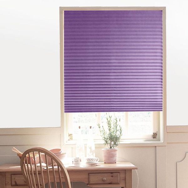 half blackout pleated blinds self-adhesive window shades balcony non-woven home kitchen fabric shading for door purple
half blackout pleated blinds self-adhesive window shades balcony non-woven home kitchen fabric shading for door purple