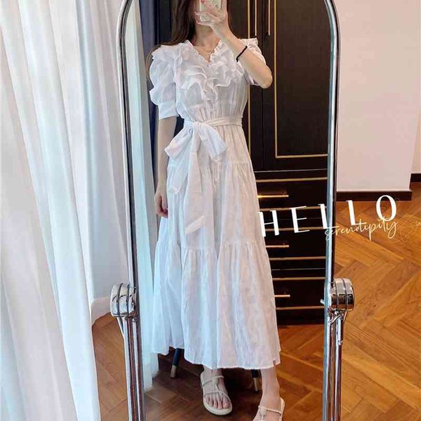 casual dresses temperament v-neck ruffles party dress woman elegant lace up slim waist long women summer short sleeve vestidos muj, Black;gray
casual dresses temperament v-neck ruffles party dress woman elegant lace up slim waist long women summer short sleeve vestidos muj, Black;gray