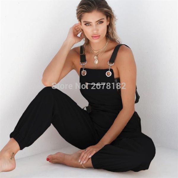 women's jumpsuits & rompers black long jumpsuit women blue street style combinaison pantalon femme green overalls khaki for 2021, Black;white
women's jumpsuits & rompers black long jumpsuit women blue street style combinaison pantalon femme green overalls khaki for 2021, Black;white